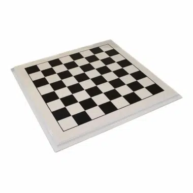 Echiquier en Bois Laqué Noir ou Blanc - Laqué brillant blanc