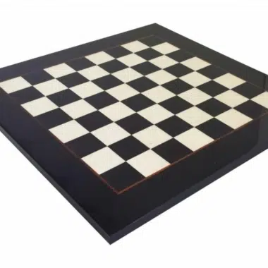 Echiquier En Bois d'Erable Noir Laqué