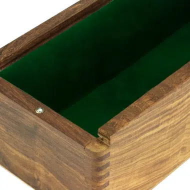 Coffret de Rangement en Bois de Rose Doré pour Jeu d'Echecs en Bois  (Hauteur de Roi = 7 à 10 cm) – Image 2