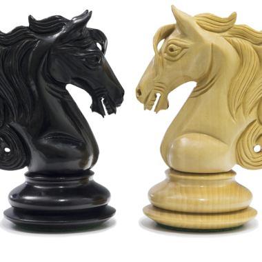 Jeu d'Echecs Cavalerie en Bois d'Ebène et Buis