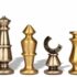 Jeu d'Echecs en Laiton Massif Modern
