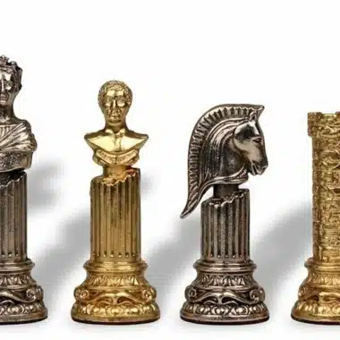 Jeu d'Echecs en Métal Colonne Romaine