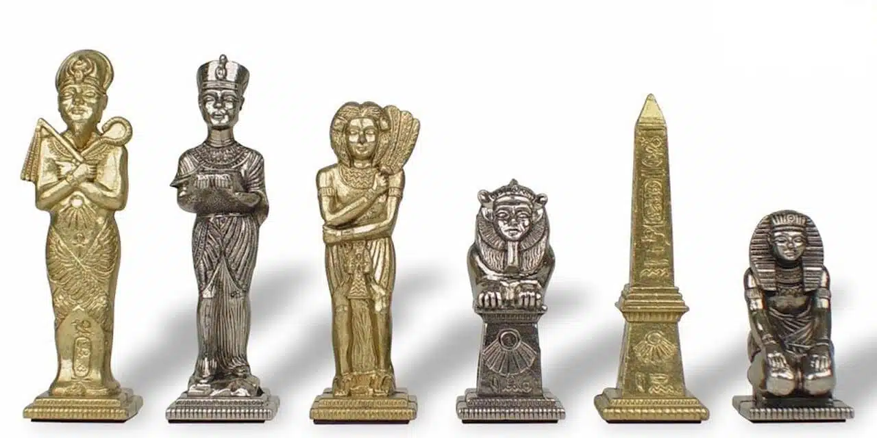 Jeu d'Echecs en Métal Egypte