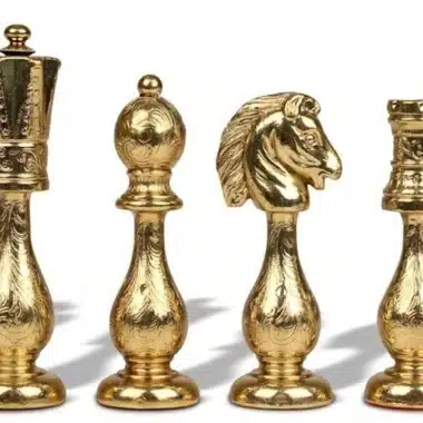 Alternative view of Jeu d'Echecs en Métal Arabic Style