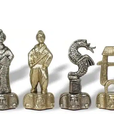 Jeu d'Echecs en Métal Samouraï