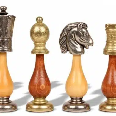 Jeu d'Echecs Arabic Style en Métal et Bois