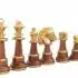 Jeu d'Echecs en Bois et Laiton Plaqué Or et Argent Staunton XL