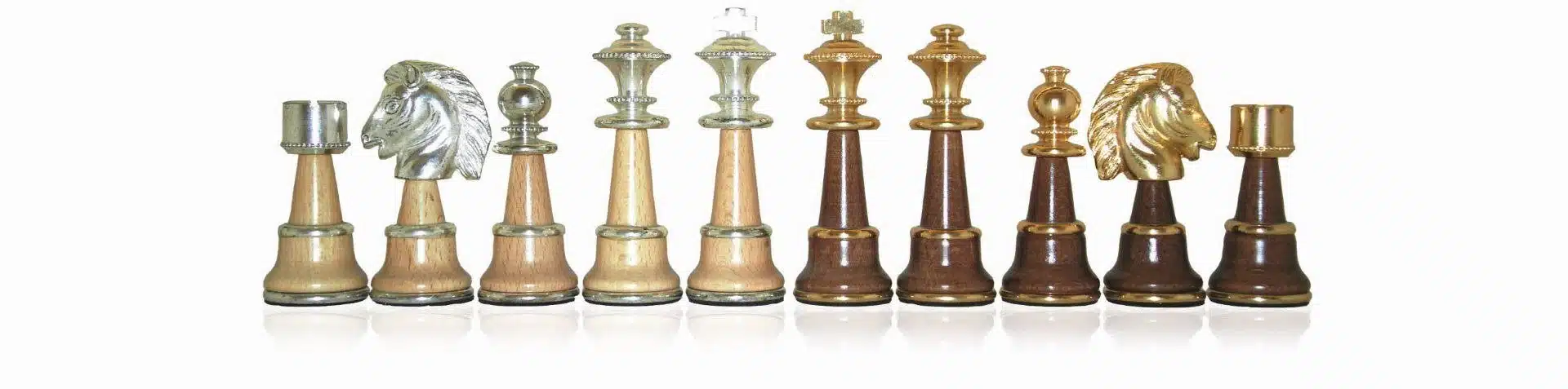 Ensemble Staunton Haut de Gamme Table et Jeu d'Echecs en Bois d'Hêtre et Marbre de Carrare et Albâtre & Bois et Laiton Massif Plaqué Or et Argent – Image 13