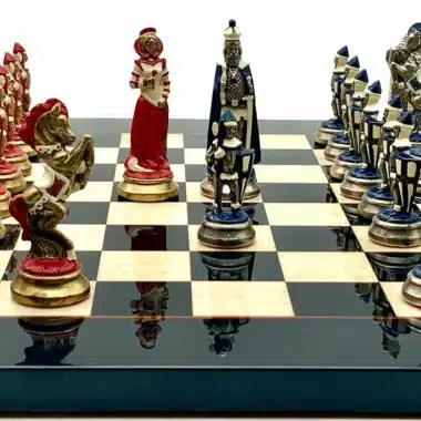Alternative view of Mary Stuart IV Echiquier en  & Jeu d'Echecs en Métal Peint à la Main