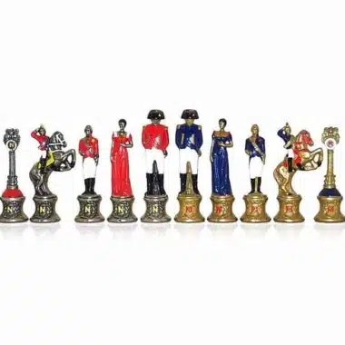 Jeu d'Echecs en Métal Peint à la Main "Napoléon"