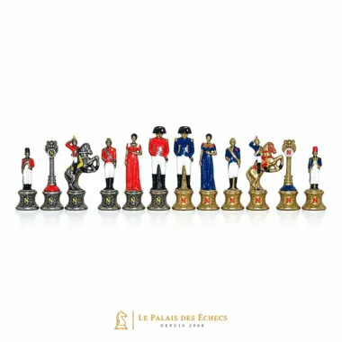 Jeu d'Echecs en Métal Peint à la Main "Napoléon"