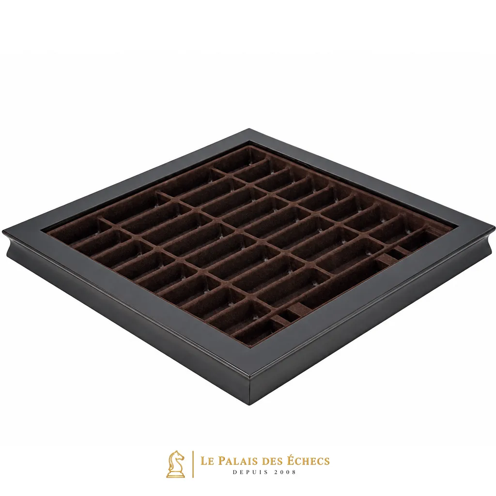 Coffret de rangement vide avec compartiments pour les pièces en métal massif