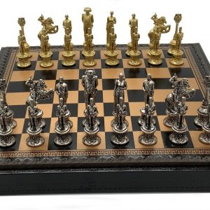 Jeu d'échecs, pièces d'échecs en métal Brillant doré et argenté, échiquier Pliant, Jeu d'échecs Professionnel, pièces d'échecs internationales