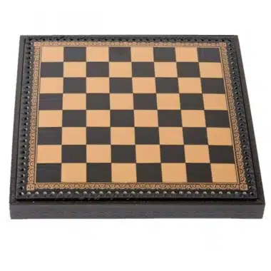 Ensemble Napoleon Echiquier en Similicuir & Jeu d'Echecs en Métal Massif – Image 11