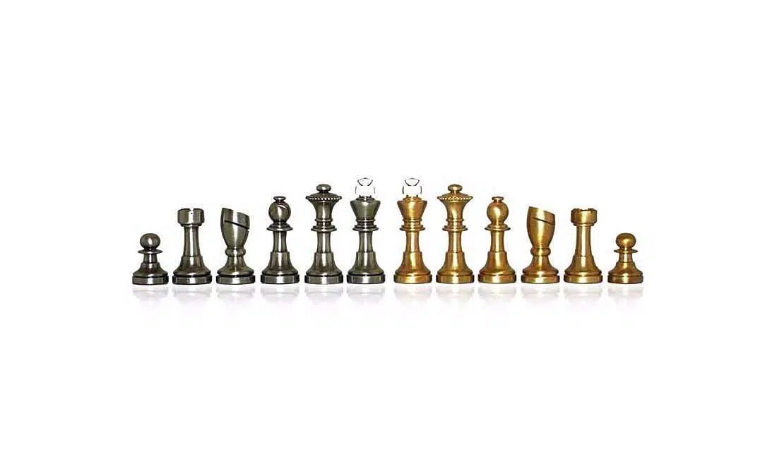 Jeu d'Echecs en Laiton "Staunton Contemporain"
