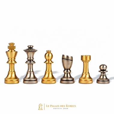 Jeu d'Echecs en Laiton "Staunton Contemporain"