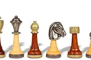 Jeu d'Echecs Classic II en Bois et Métal Massif