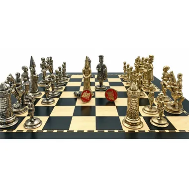 Pièces Camelot Roi Arthur XI face à face, médaillons rouges au premier plan