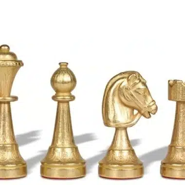 Ensemble Staunton Mix VI Echiquier Brun avec Rangement et Jeu d'Echecs en Métal – Image 8