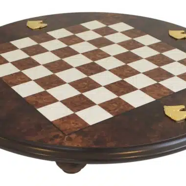Echiquier Rond sur Pied en Bois de Bruyère Edition Spéciale