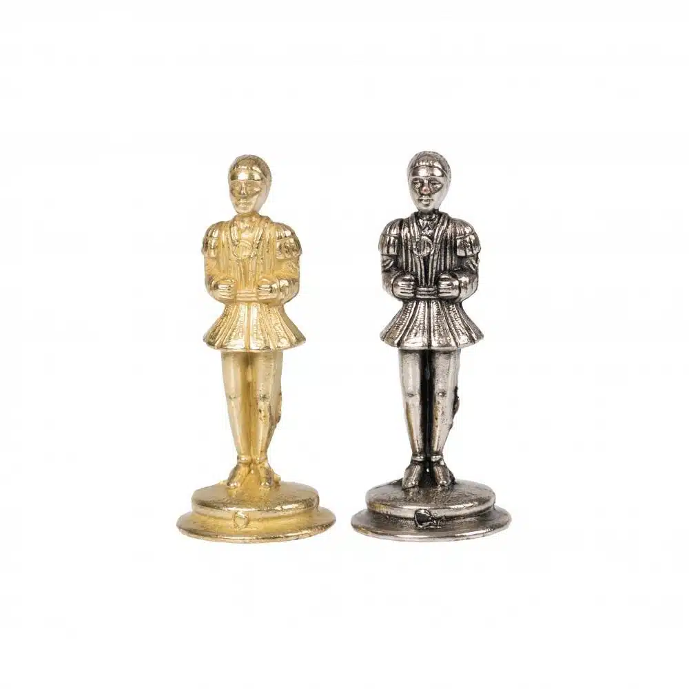 Ensemble Camelot Roi Arthur XIII Echiquier avec Rangement et Jeu d'Echecs en Métal – Image 12