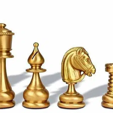 Jeu d'Echecs en Laiton Massif "Perse"