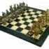 Ensemble Lanzichenecchi III Echiquier en Bois et Jeu d'Echecs en Métal