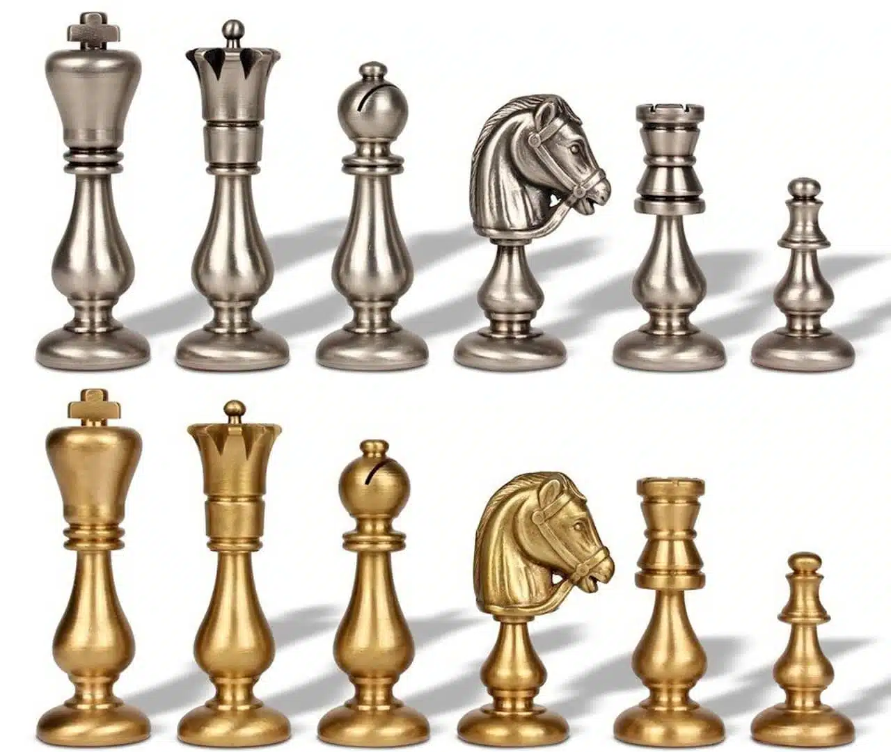 Jeu d'Echecs "Oriental" en Laiton Massif – Image 4
