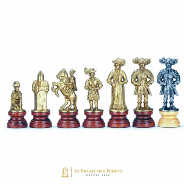Jeu d'Echecs "Lanzichenecchi" en Bois et Métal