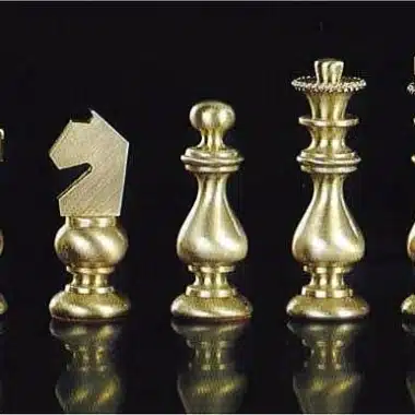 Jeu d'Echecs en Laiton "Little Français"