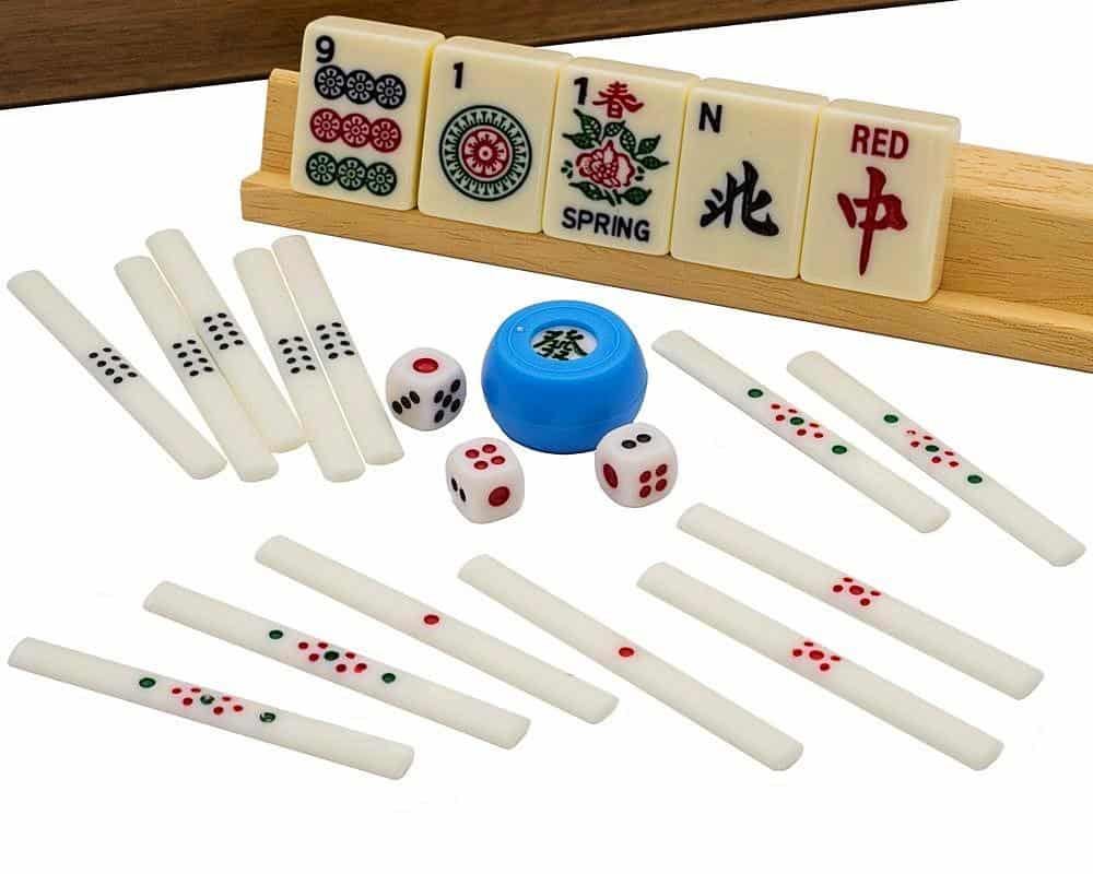 Ensemble de jeu de Mahjong chinois Jeux de tuiles classiques pour le jeu