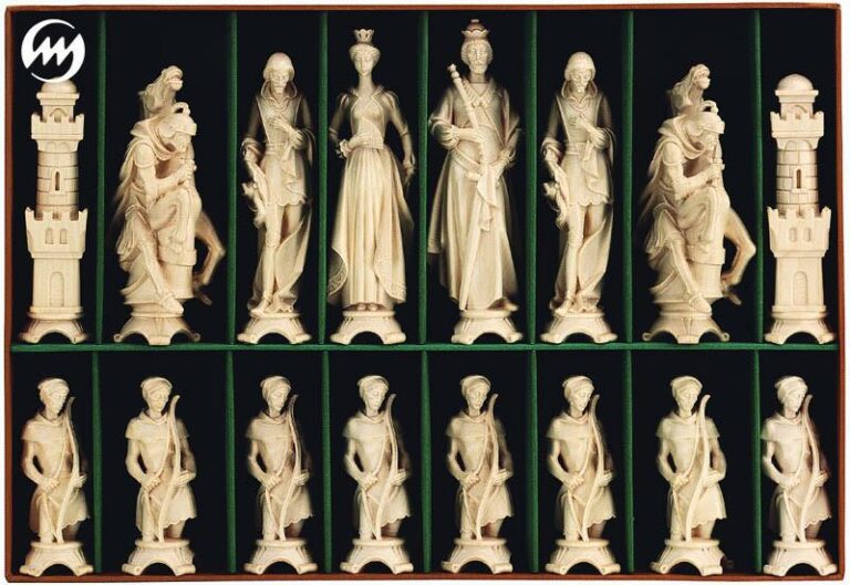 SUPERBE grand jeu d'échecs (T7) 9.7cm BOULES DE CANTON bois sculpté(268) - Jeux & Jouets