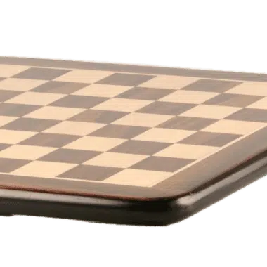 Ensemble Arabic Style VI Echiquier en Bois de Rose et d'Erable et Jeu d'Echecs en Métal Plaqué Or et Argent – Image 11