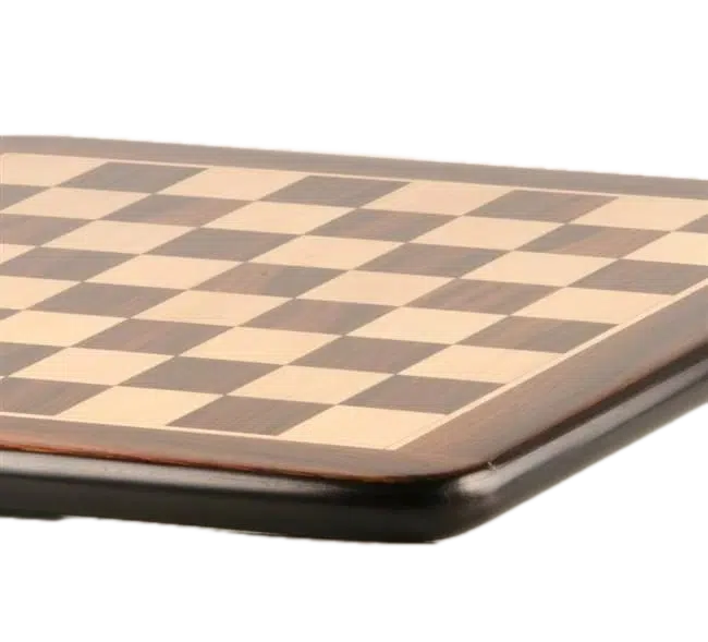 Ensemble Staunton Pro Echiquier en Bois de Rose Doré et d'Erable & Jeu d'Echecs en Racine de Palissandre (Bois de Rose Sang) – Image 4