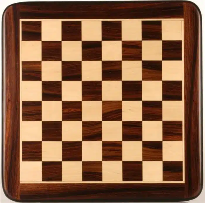 Ensemble Staunton Pro Echiquier en Bois de Rose Doré et d'Erable & Jeu d'Echecs en Racine de Palissandre (Bois de Rose Sang) – Image 5