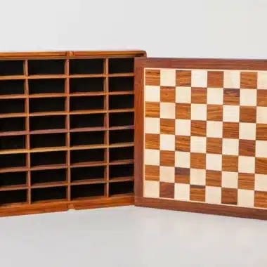 Echiquier en Bois de Rose Doré avec Rangement Intégré – Image 3