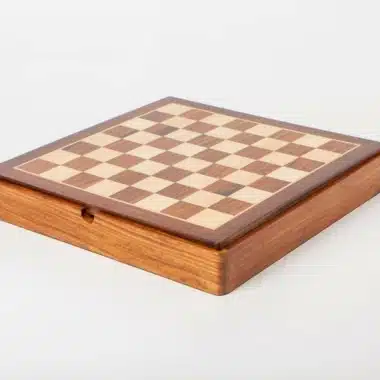 Echiquier en Bois de Rose Doré avec Rangement Intégré