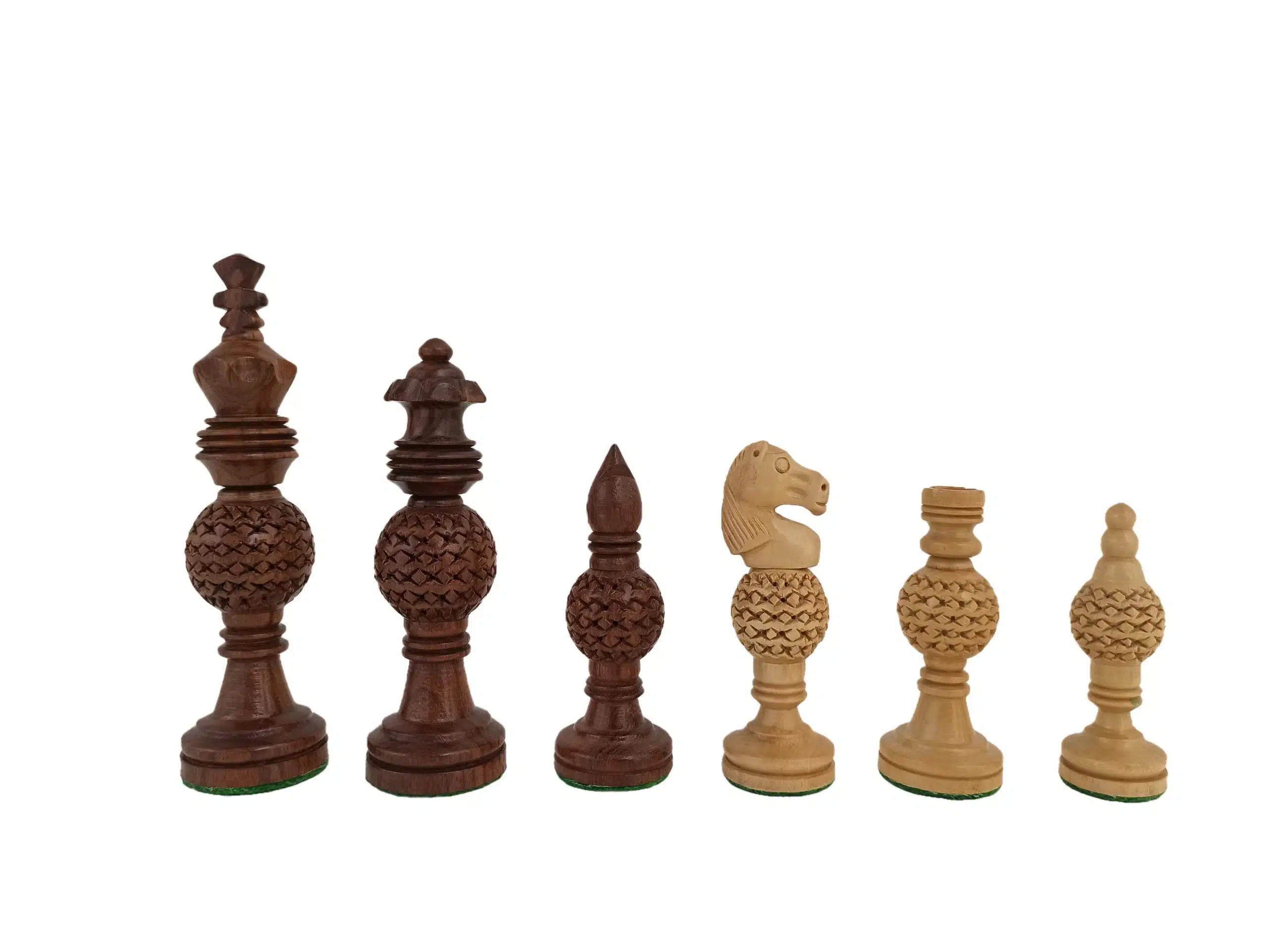 Ensemble Ashton Jeu d'Echecs en Bois et Echiquier en Cuir – Image 4