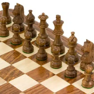 Jeu d'Echecs Little Classic en Bois de Rose Doré – Image 3