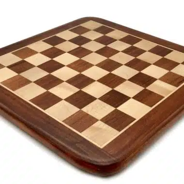Ensemble Classic XII Echiquier en Bois de Rose Doré et Erable & Jeu d'Echecs en Bois de Rose Doré – Image 7