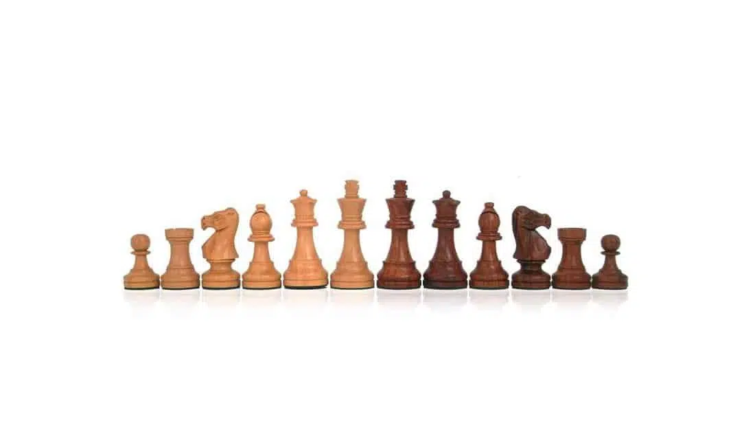Ensemble "Tilleul Small" Echiquier en Bois de Noyer avec Tiroir de Rangement & Jeu d'Echecs Staunton en Bois – Image 5