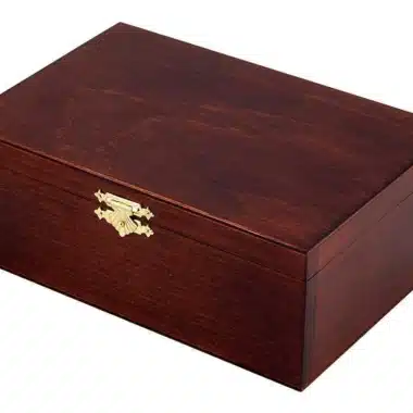Ensemble Championship II Echiquier en Bois d'Acajou et d'Erable, Jeu d'Echecs en Bois de Buis et Buis Ebonisé &  Coffret de Rangement en Bois de Bouleau – Image 7