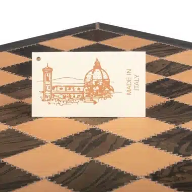 Ensemble Staunton Fantasy XL 2 Echiquier en Cuir Véritable & Jeu d'Echecs en Laiton et Bois Plaqué Or et Argent – Image 19
