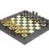 Ensemble Perse II Echiquier en Bois d'Erable & Jeu d'Echecs en Laiton Massif