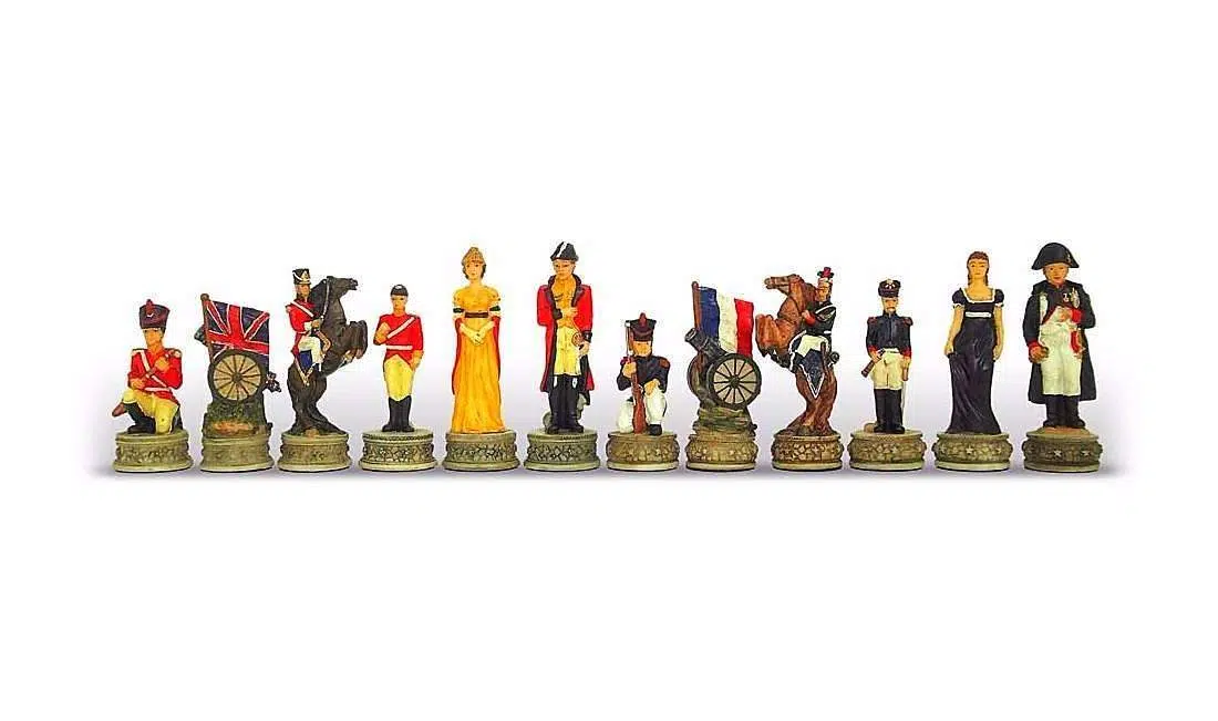 Jeu d'Echecs en Résine "Bataille de Waterloo"