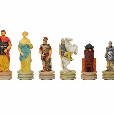 Jeu d'Echecs en Résine "Romains vs Grecs"