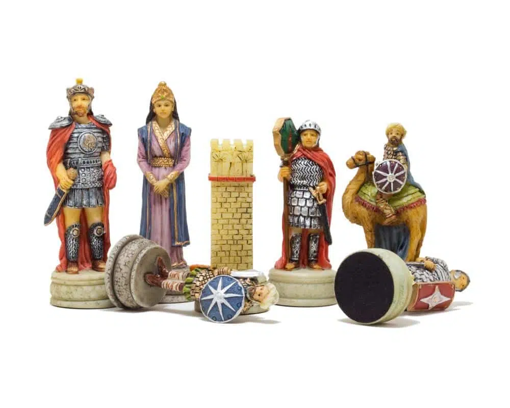 Jeu d'Echecs en Résine Empire Byzantin vs Califats Arabes – Image 3