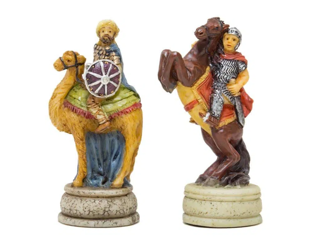Jeu d'Echecs en Résine Empire Byzantin vs Califats Arabes – Image 4