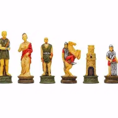 Jeu d'Echecs en Résine "Romains vs Gladiateurs"