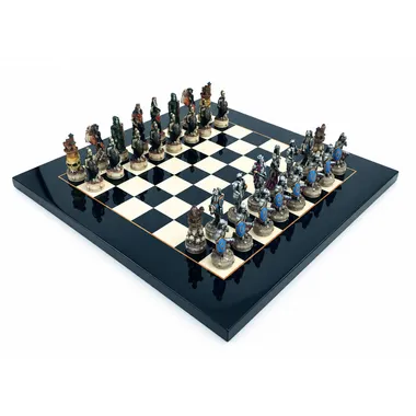 Ensemble complet Mort-Vivant IV disposé sur échiquier noir et blanc